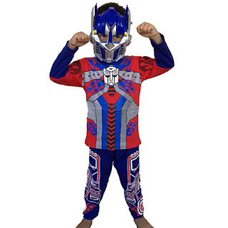 Baju Anak Kostum Topeng Superhero Transformers Optimus Prime