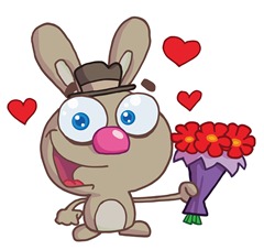 87800-free-cartoon-clipart-illustration-of-a-bunny-rabbit-holding-a-bouquet-of-red-valentines-flowers