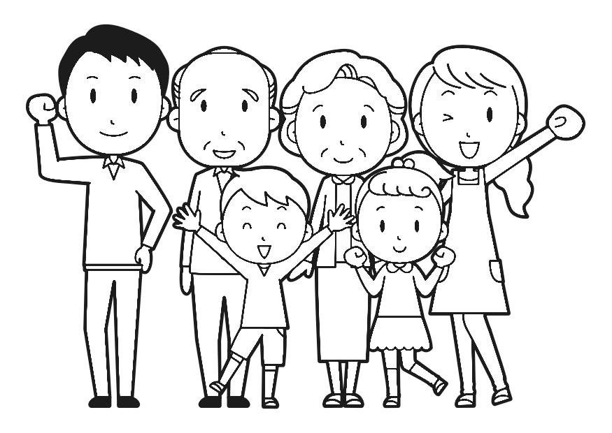 Desenhos de Família para Colorir - Educamais