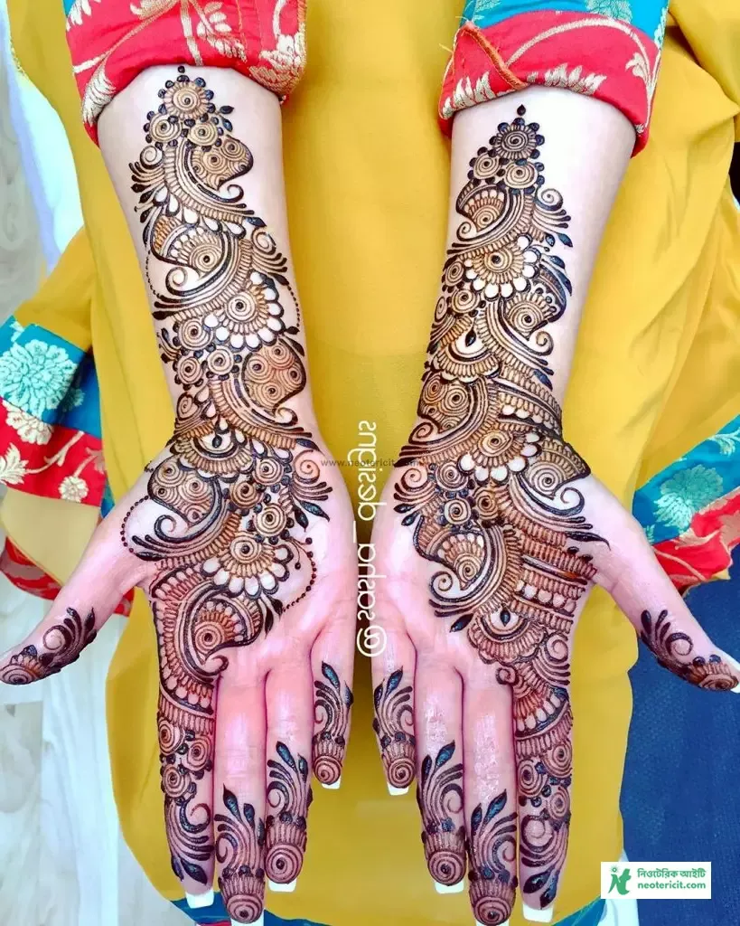 Arabic Bridal Mehndi Design - Bridal Mehndi Design - New bridal mehndi design - NeotericIT.com - Image no 19