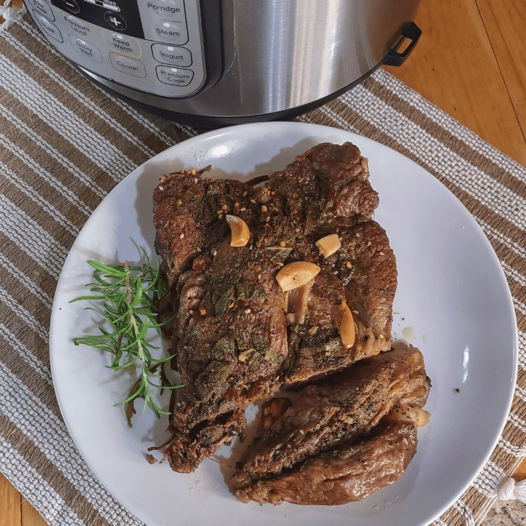Easy recipe and cooks in 40 minutes very moist chunk roast