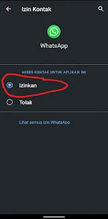 Cara Mengizinkan WhatsApp Mengakses Kontak HP
