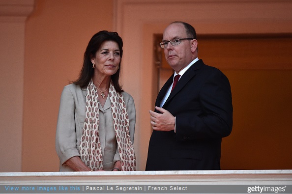 Princess Caroline of Hanover and Prince Albert II of Monaco attend the 'Fete de la St Jean' procession on June 24, 2015 in Monaco, Monaco