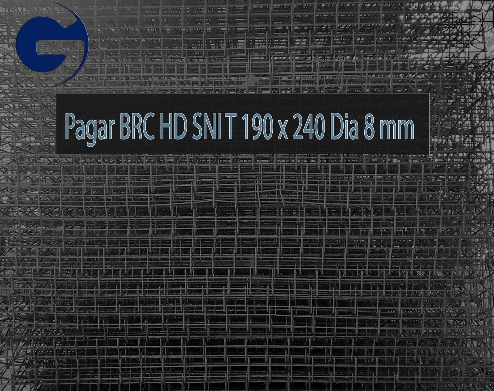 Jual pagar BRC HD SNI T 190 x 240 Dia 8 mm