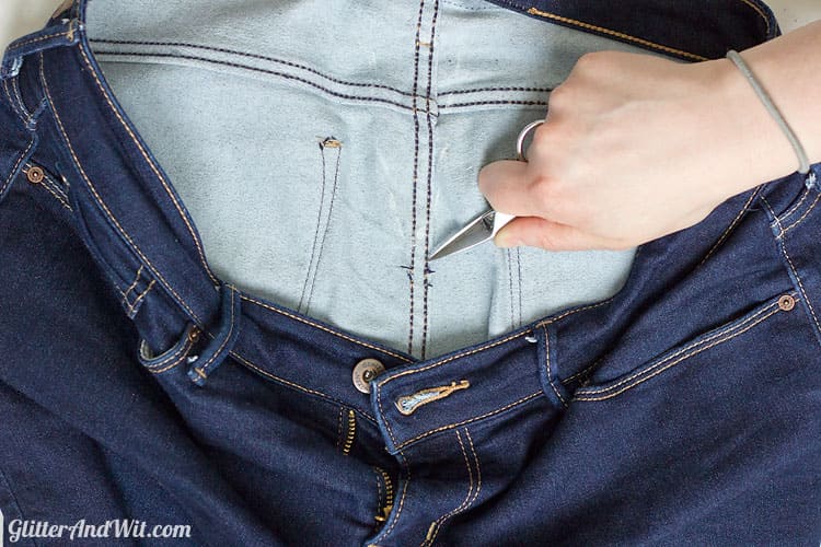 How to Take in a Jeans Waist - Tutorial