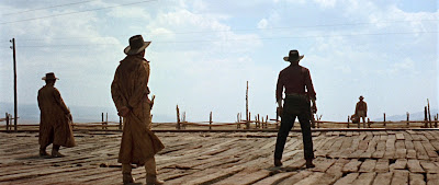 The opening shoot-out sequence in Once Upon a Time in the West, Spaghetti Western masterpiece, Directed by Sergio Leone