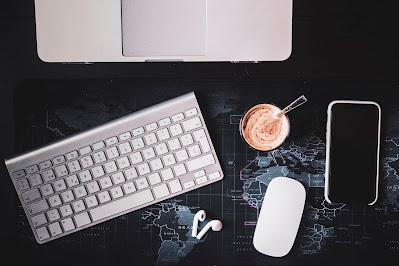 Laptop and coffee