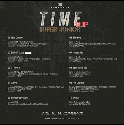 Track list album time slip