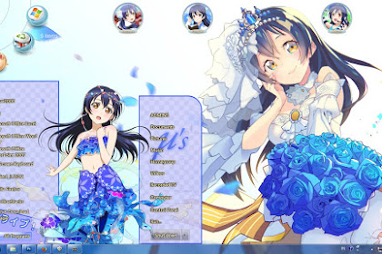 [Theme Win 7] Love Live! School Idol Project - Sonoda Umi V2 By Kanza 