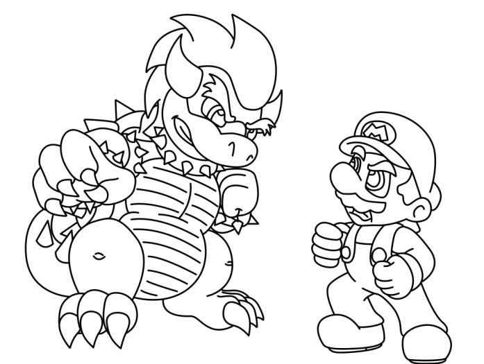 coloring pages online download free printable super mario coloring  title=