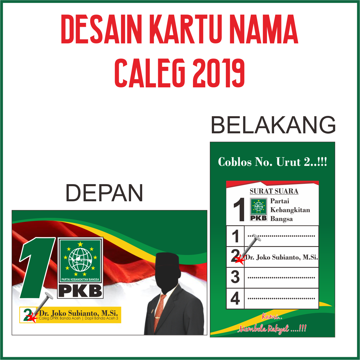 Konsep 35 Desain  Spanduk Caleg  Cdr