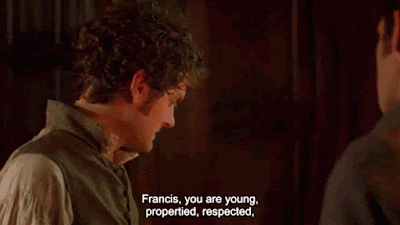 Dwight Enys tells Francis Poldark he should be happy with his life and his wife as Francis scoffs