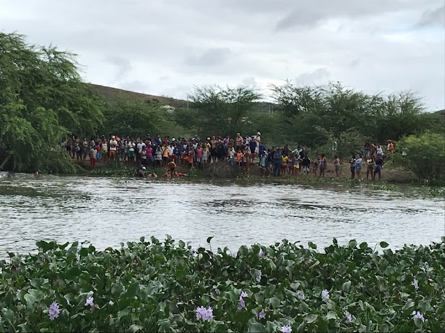 Menino morreu afogado no leito do Rio Paraíba, na zona rural de Boqueirão, no Cariri (Foto: Artur Lira/G1)