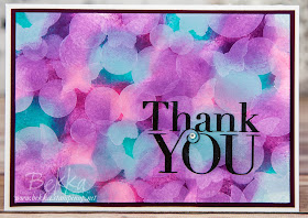 Bokeh Effect Background Thank You Card made using supplies from Stampin' Up! UK - available here
