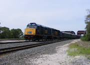 The first train was worth the wait, a CSX passenger train. (dscf copy)