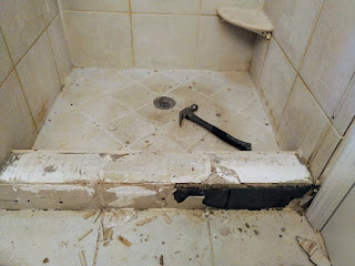 Water leakage shower repair