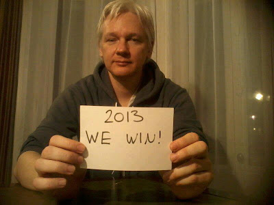 Julian Assange, Wikileaks' Founder messages 2013 We Win to the World - Whistleblower, Oxford Union, United Kingdom