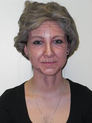 Stage Makeup on Solihull College Theatrical Make Up Course  Ageing Formatives