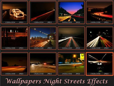 Wallpapers Night Streets Lights Effects