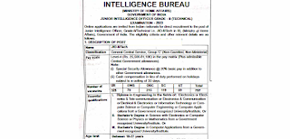 798 Engineering and other Job opportunities in Intelligence Bureau- Central Govt