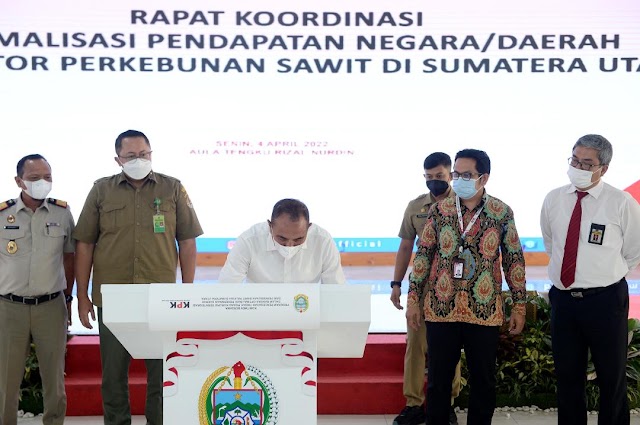 Bersama KPK, Sumut Fokus Optimalkan Pendapatan dari Perkebunan Sawit