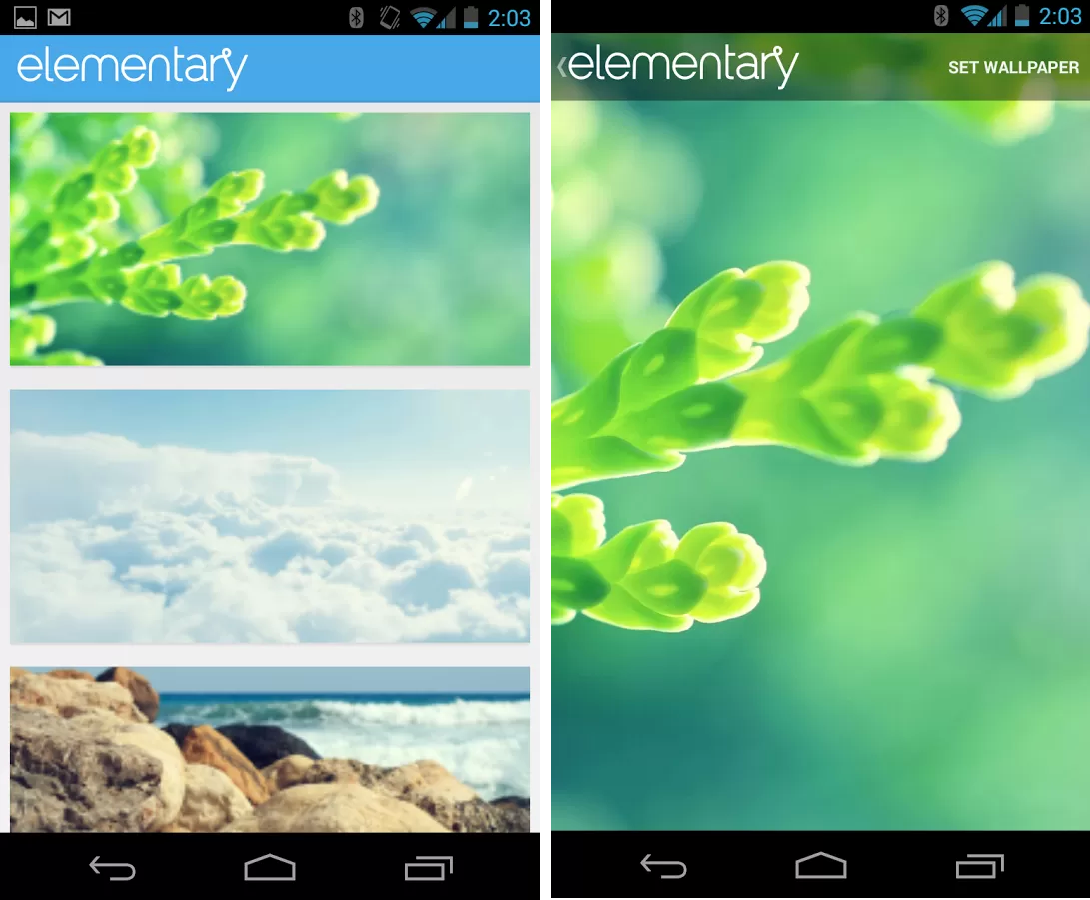 elementary wallpapers app for android like the os the android app is a ...