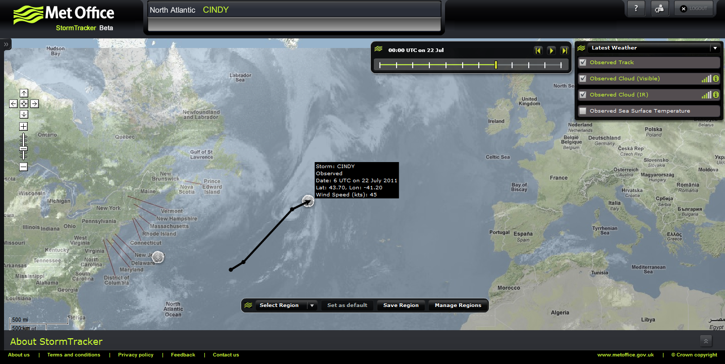 MET OFFICE - Storm Tracker Beta