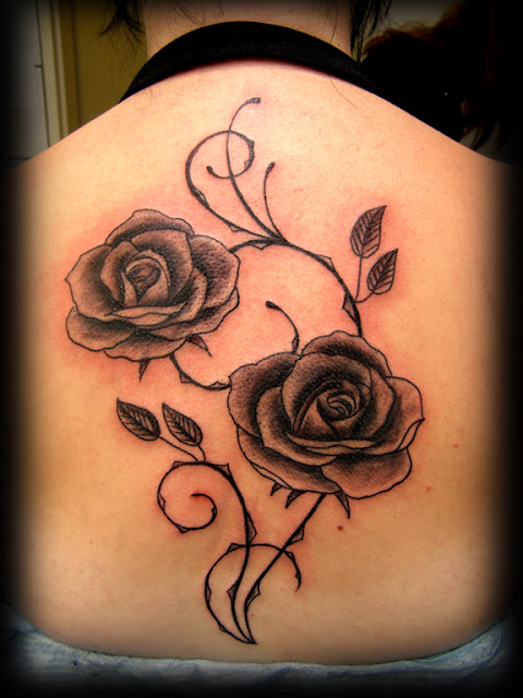 The ideas for roses and butterfly shoulder tattoo can be inspirations for 