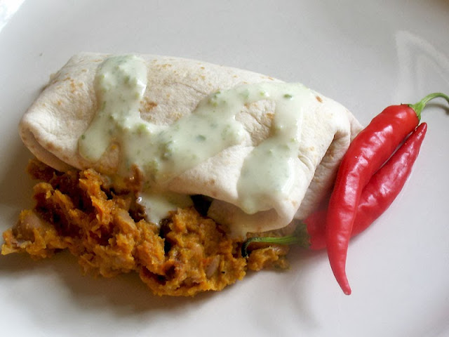 refried beans with pumpkin