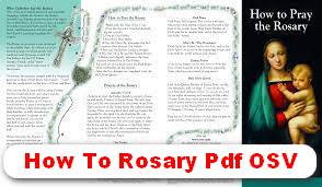 How To Rosary Pdf OSV 2022 - How to pray the Rosary - Free Download NOW!