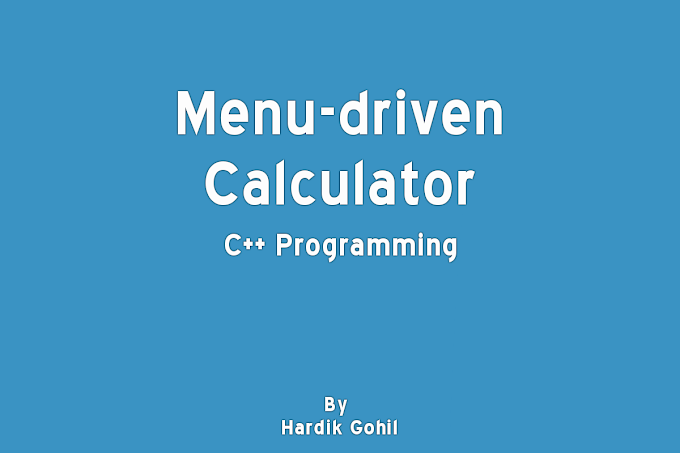 C++ Program to Make a Calculator to Add, Subtract, Multiply or Divide Using Switch Case