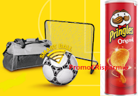 Logo Con Pringles Vinci il mondo del Calcio : ogni 90 minuti 1 dei 642 premi