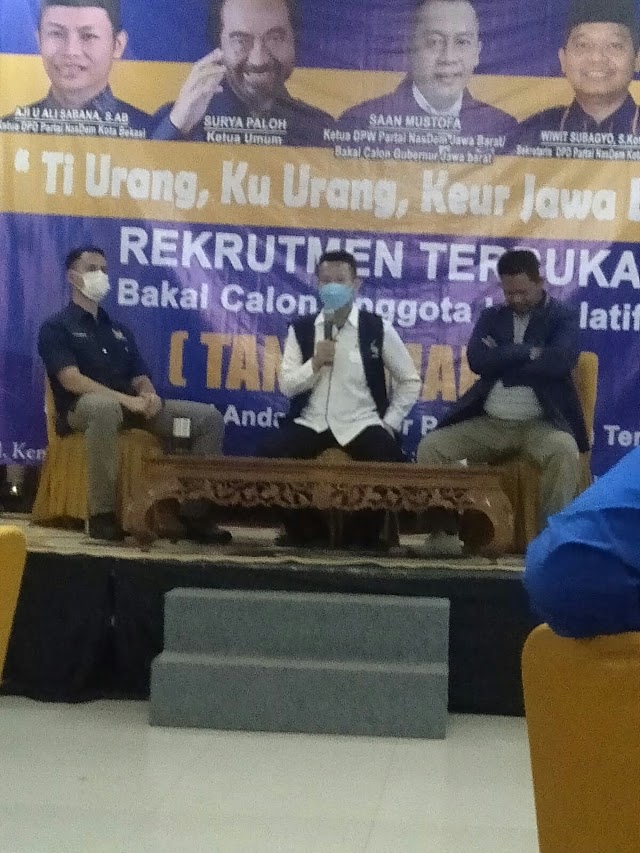 DPD Partai Nasdem Kota Bekasi buka secara Resmi Penjaringan Bacaleg 2024 Tanpa Mahar