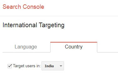 International Targeting