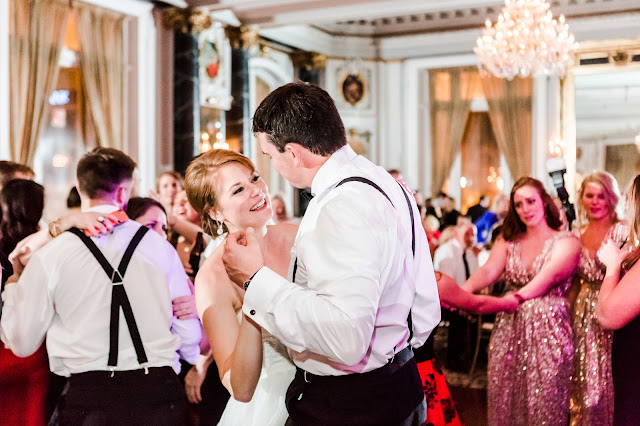 A classic formal winter wedding at the Hotel Monaco and The Belvedere in Baltimore, Maryland Photographed by Heather Ryan Photography