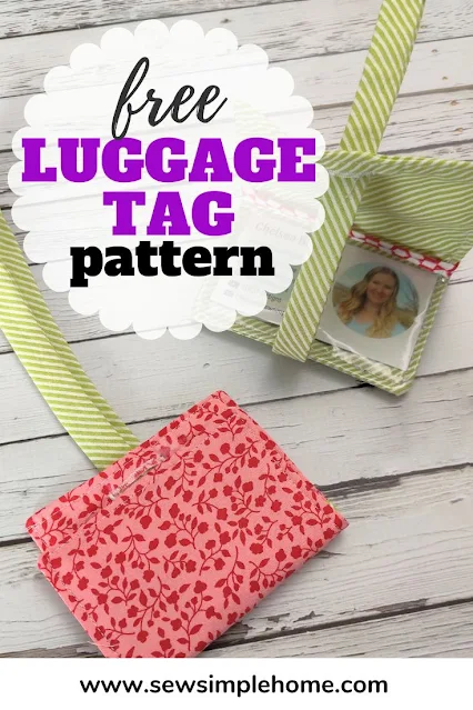 Follow along with this easy tutorial and free sewing pattern and learn how to Sew DIY Luggage Tags.