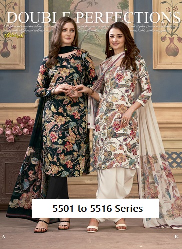 Vaishali Suits 5501 to 5516 Series Camila Crepe Suits wholesale Export