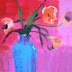 Mod Tulips Oil Still Life