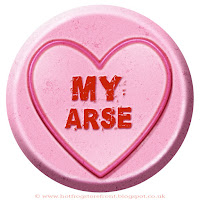 My Arse text on Love Heart sweet free image for texting