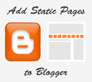 add static pages on blogger
