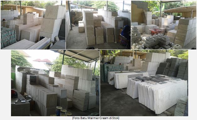 Marmer Cream UD SINAR ALAM MARMER GRANIT DAN BATU ALAM