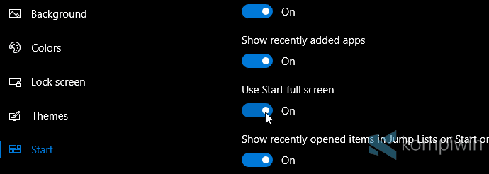 ubah tampilan windows 10