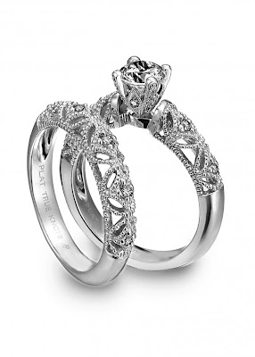 Engagement Ring With Platinum Diamond