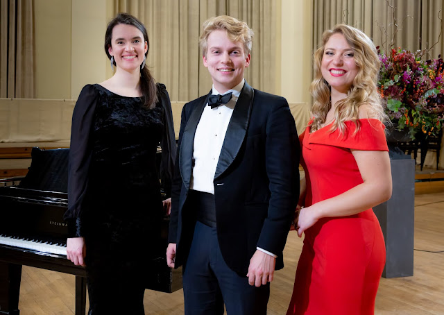 2021 Kathleen Ferrier Awards winners: Helen Charlston,  Hugh Cutting, Laura Perešivana - (Photo  Emma Brown Photography