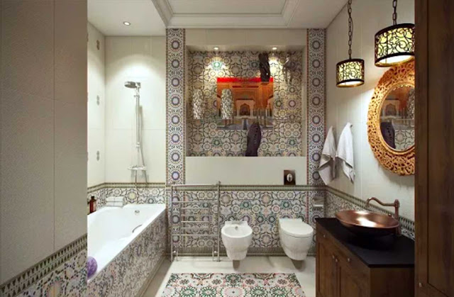 perfect bathroom in a small apartment