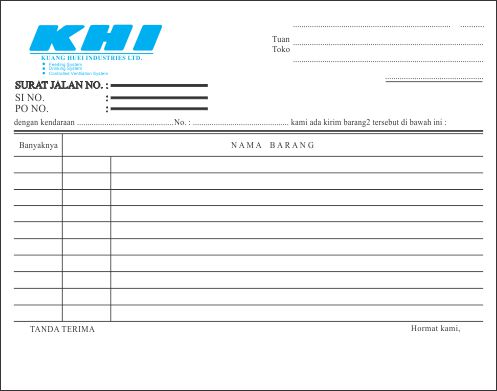 PERCETAKAN TANGERANG: Nota & Faktur