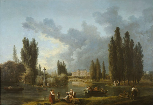 Hubert Robert : Le château et le parc de Méréville, (1786-1787) photo © Benoit Chain, Musée du Domaine départemental de Sceaux