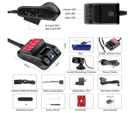 Autopmall GPS Tracker Dash Cam 4G WiFi DVR