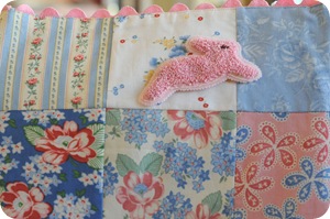 Little bunny on tote bag