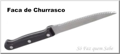 Foto de uma Faca para Churrasco que em inglês é conhecida por Steak Knife